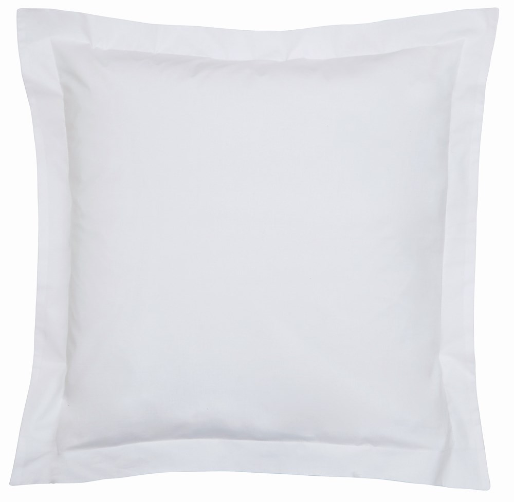 Plain Square Oxford Pillowcase By Bedeck of Belfast in White